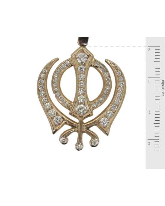 Khanda Pendant in Gold Khanda Pendant in Gold