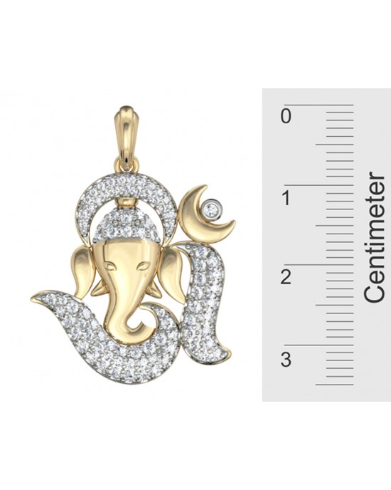 Om Ganesh Diamond Pendant Om Ganesh Diamond Pendant