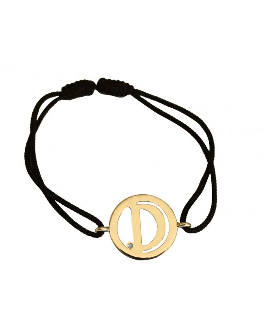 Alphabet D Gold Bracelet Alphabet D Gold Bracelet