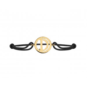 Alphabet D Gold Bracelet
