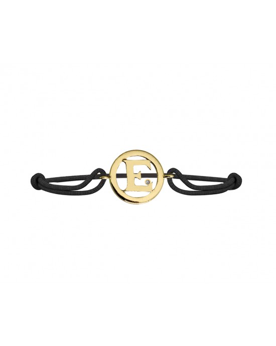 Alphabet E Gold Bracelet Alphabet E Gold Bracelet
