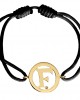 Alphabet F Gold Bracelet Alphabet F Gold Bracelet
