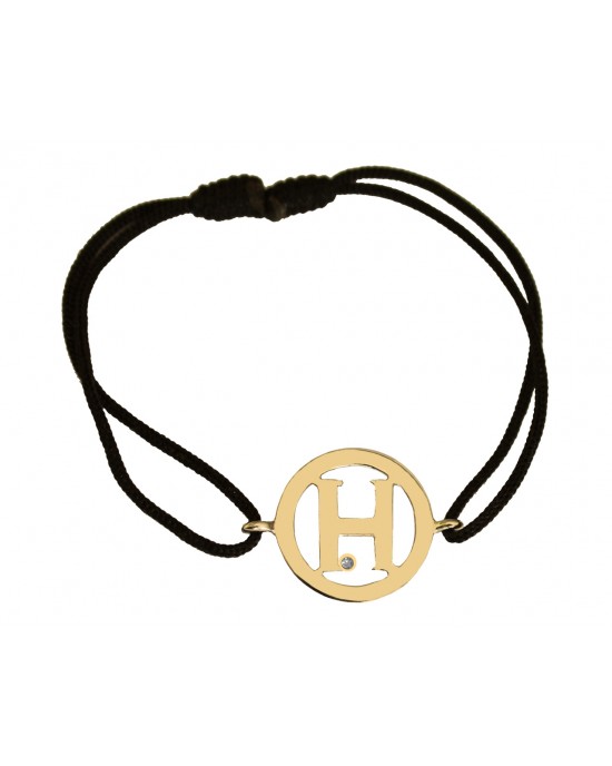 Alphabet H Gold Bracelet Alphabet H Gold Bracelet