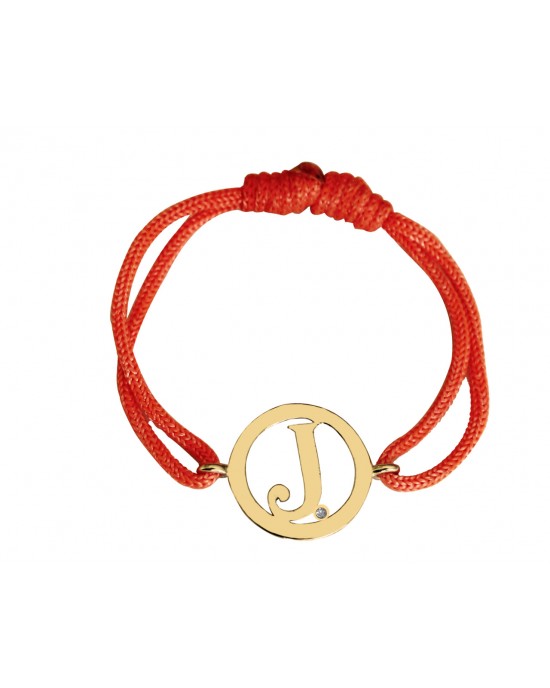 Alphabet J Gold Bracelet Alphabet J Gold Bracelet