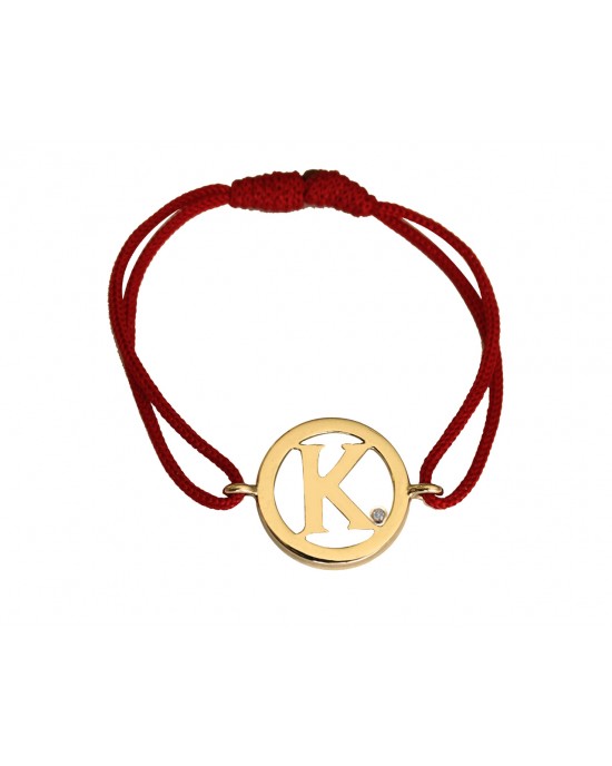 Alphabet K Gold Bracelet Alphabet K Gold Bracelet