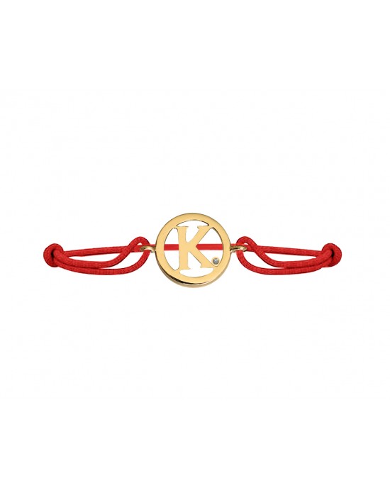 Alphabet K Gold Bracelet Alphabet K Gold Bracelet