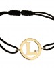 Alphabet L Gold Bracelet Alphabet L Gold Bracelet