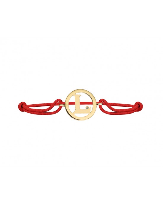 Alphabet L Gold Bracelet Alphabet L Gold Bracelet