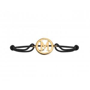 Alphabet M Gold Bracelet