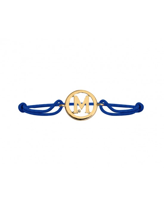 Alphabet M Gold Bracelet Alphabet M Gold Bracelet