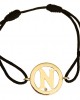 Alphabet N Gold Bracelet Alphabet N Gold Bracelet