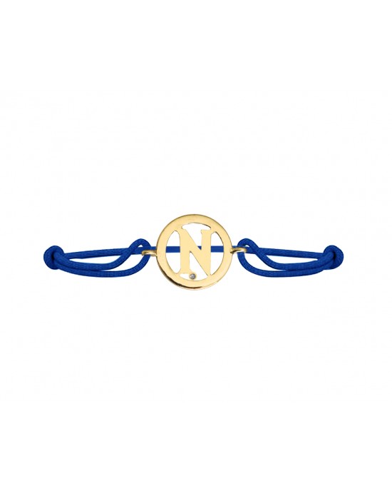 Alphabet N Gold Bracelet Alphabet N Gold Bracelet
