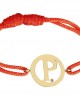Alphabet P Gold Bracelet Alphabet P Gold Bracelet