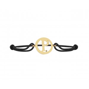 Alphabet P Gold Bracelet
