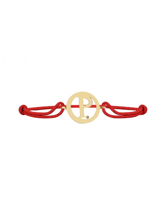 Alphabet P Gold Bracelet Alphabet P Gold Bracelet