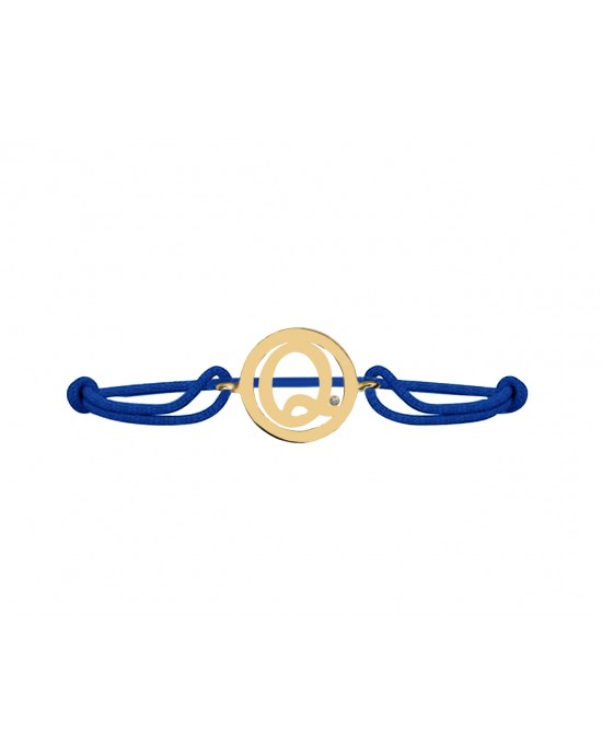 Alphabet Q Gold Bracelet Alphabet Q Gold Bracelet