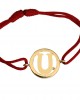 Alphabet U Gold Bracelet Alphabet U Gold Bracelet