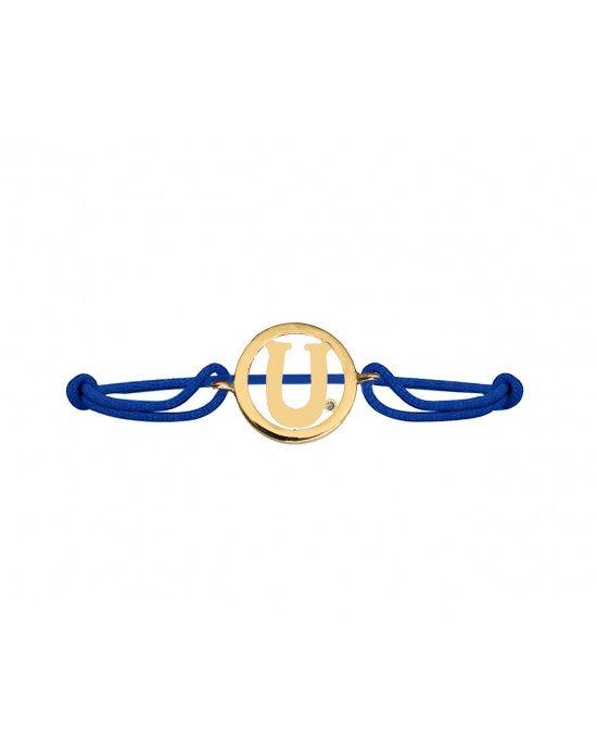 Alphabet U Gold Bracelet Alphabet U Gold Bracelet