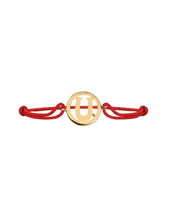 Alphabet U Gold Bracelet Alphabet U Gold Bracelet