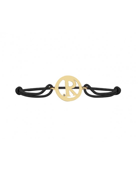 Alphabet R Gold Bracelet Alphabet R Gold Bracelet