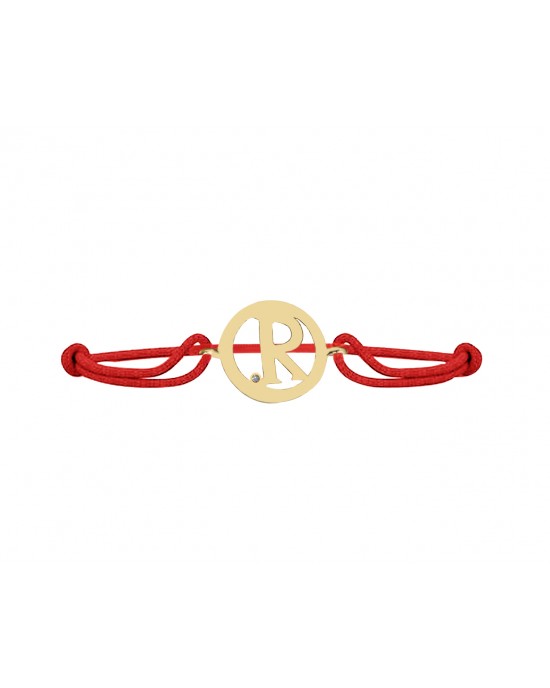 Alphabet R Gold Bracelet Alphabet R Gold Bracelet