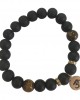 Aumkaara Positivity Bracelet with Tiger’s eye & Black onyx in gold Aumkaara Positivity Bracelet with Tiger’s eye & Black onyx in gold