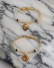 Auspicious Om Bracelet for New Born Baby with Black beads Auspicious Om Bracelet for New Born Baby with Black beads