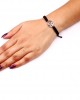 Om Bracelet in 92.5 Silver with a Diamond on Nylon Thread Om Bracelet in 92.5 Silver with a Diamond on Nylon Thread