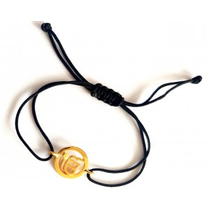 Gold Plated Auspicious Ik Onkaar Bracelet For Girls And Boys