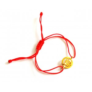 Gold Plated Auspicious Ik Onkaar Bracelet For Girls And Boys