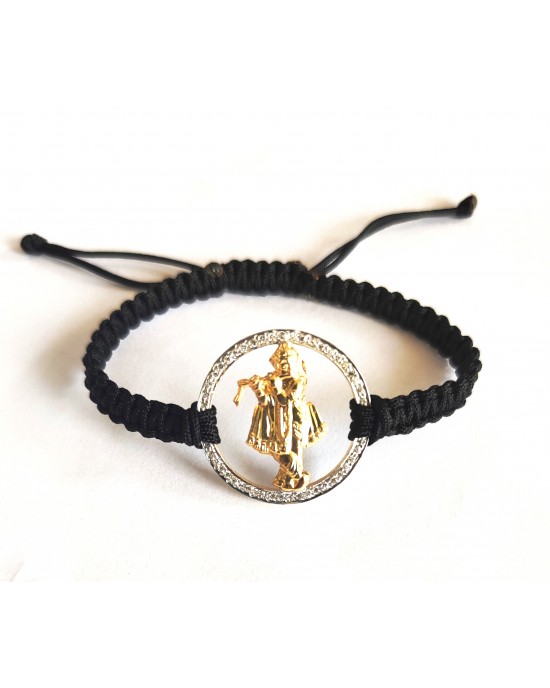 Jai Sri Krishn Bracelet In gold with Diamonds Jai Sri Krishn Bracelet In gold with Diamonds