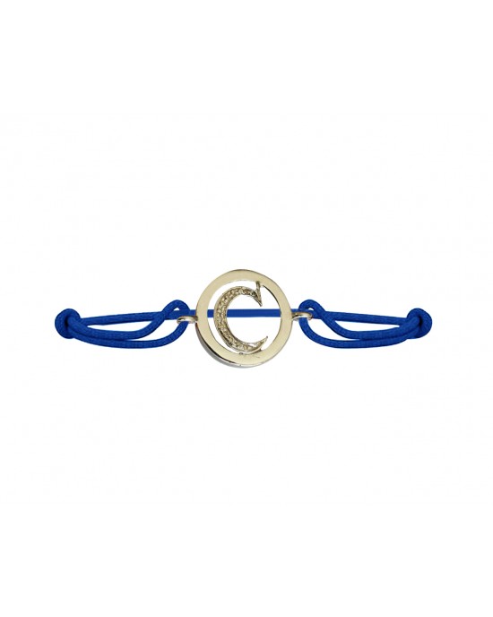 Alphabets Bracelet with Diamond C Alphabets Bracelet with Diamond C