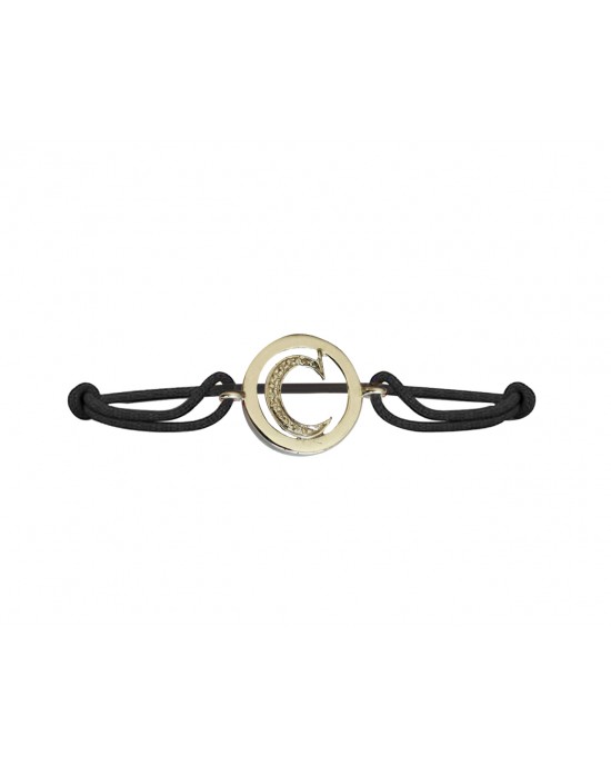 Alphabets Bracelet with Diamond C Alphabets Bracelet with Diamond C