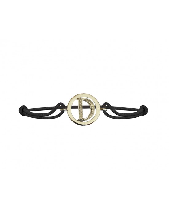 Alphabet Bracelet with Diamonds D Alphabet Bracelet with Diamonds D