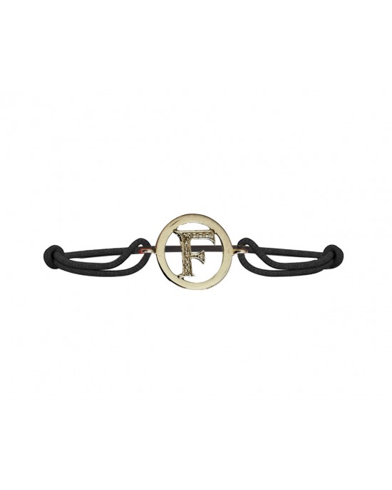 Alphabet bracelet with diamonds F Alphabet bracelet with diamonds F