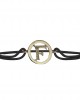 Alphabet bracelet with diamonds F Alphabet bracelet with diamonds F