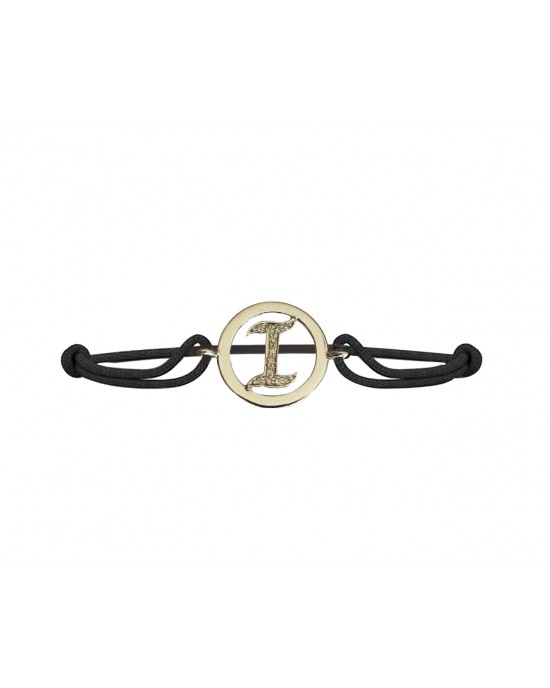 Alphabets Bracelet with diamonds I Alphabets Bracelet with diamonds I