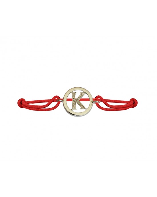 Alphabet Bracelet with diamonds K Alphabet Bracelet with diamonds K