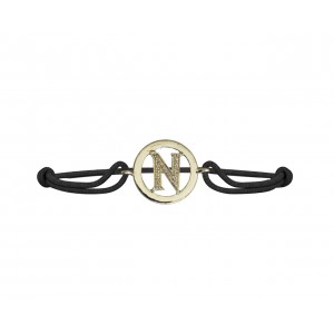 Alphabets Bracelet with diamonds N