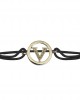 Alphabets Bracelet with Diamonds V Alphabets Bracelet with Diamonds V