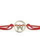 Alphabets bracelet with diamonds W Alphabets bracelet with diamonds W
