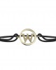 Alphabets bracelet with diamonds W Alphabets bracelet with diamonds W