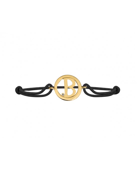 Alphabet B Gold Bracelet Alphabet B Gold Bracelet
