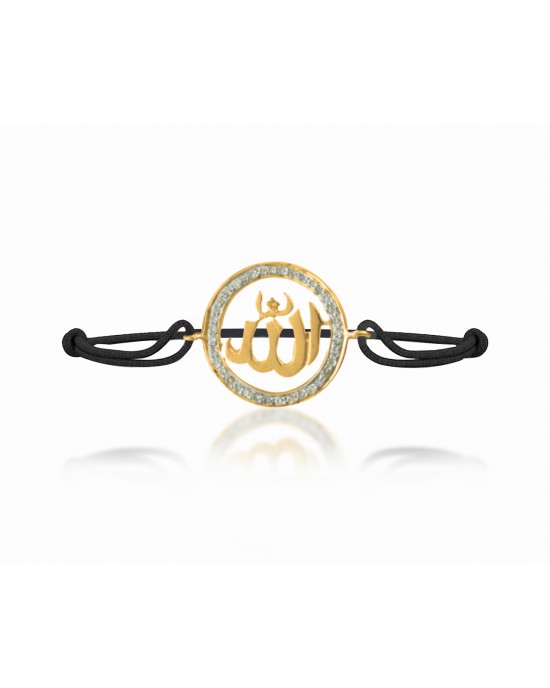 Allah Gold Bracelet with Diamonds Allah Gold Bracelet with Diamonds