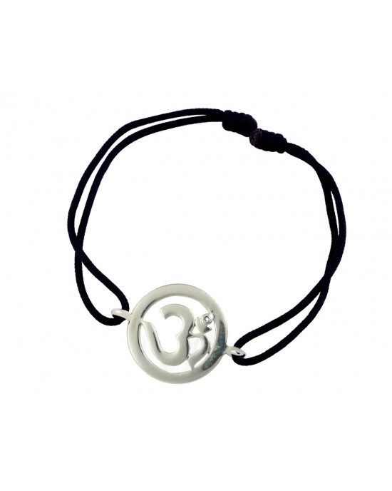 Om Single Diamond Bracelet Silver Om Single Diamond Bracelet Silver