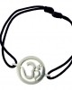 Om Single Diamond Bracelet Silver Om Single Diamond Bracelet Silver