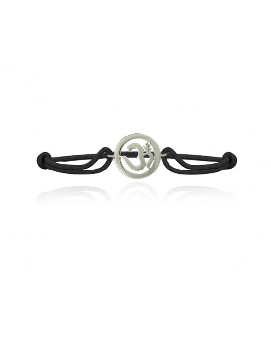 Om Single Diamond Bracelet Silver Om Single Diamond Bracelet Silver