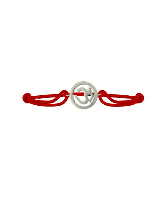 Om Single Diamond Bracelet Silver Om Single Diamond Bracelet Silver