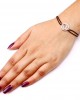 Om Border Diamond Bracelet in Silver 14mm Om Border Diamond Bracelet in Silver 14mm