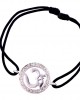 Om Border Diamond Bracelet in Silver 14mm Om Border Diamond Bracelet in Silver 14mm